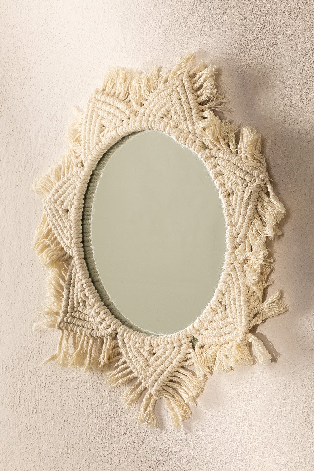 Specchio da parete macramè Didier, immagine della galleria 1