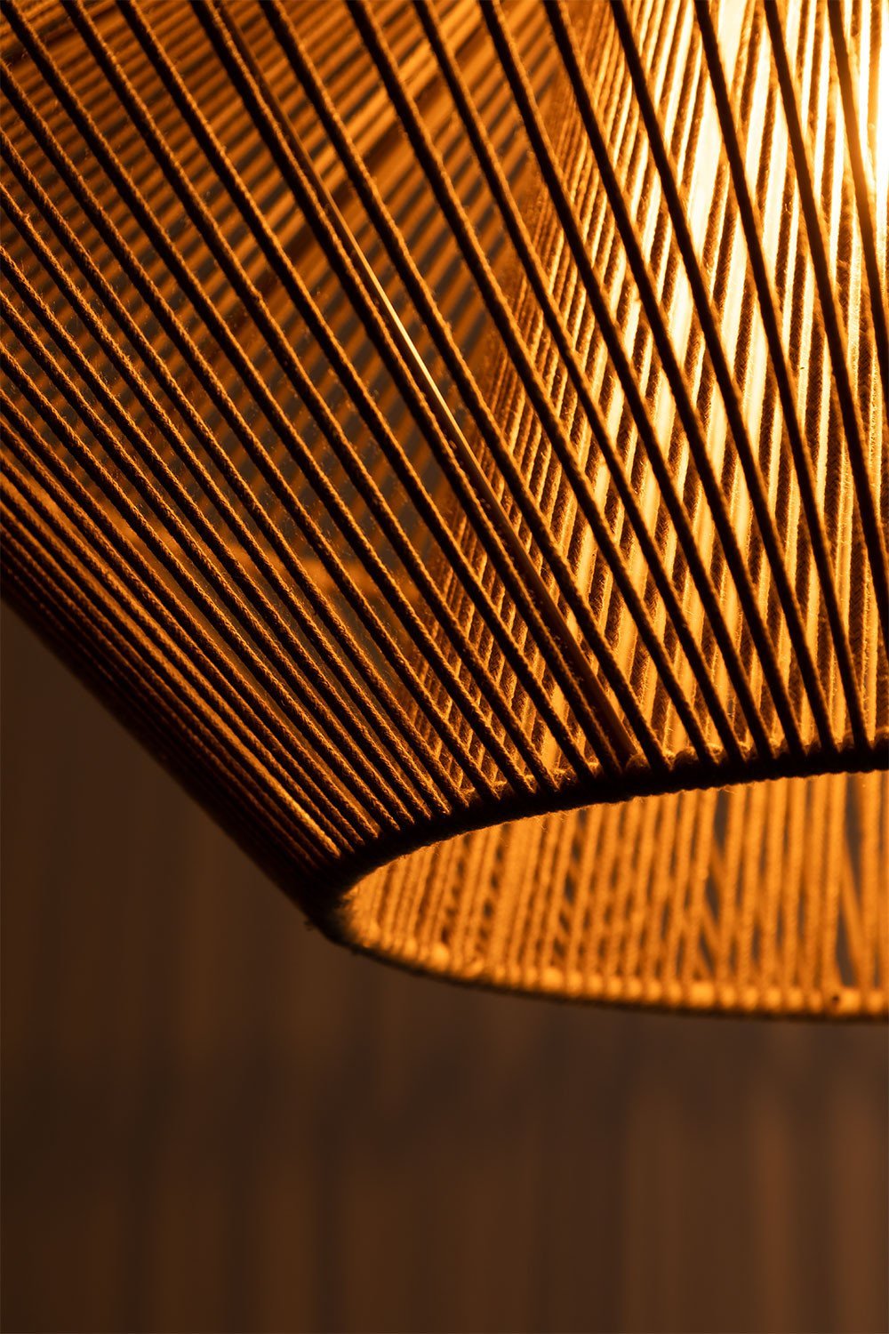 Lampada da soffitto Ufo in corda di cotone, immagine della galleria 5