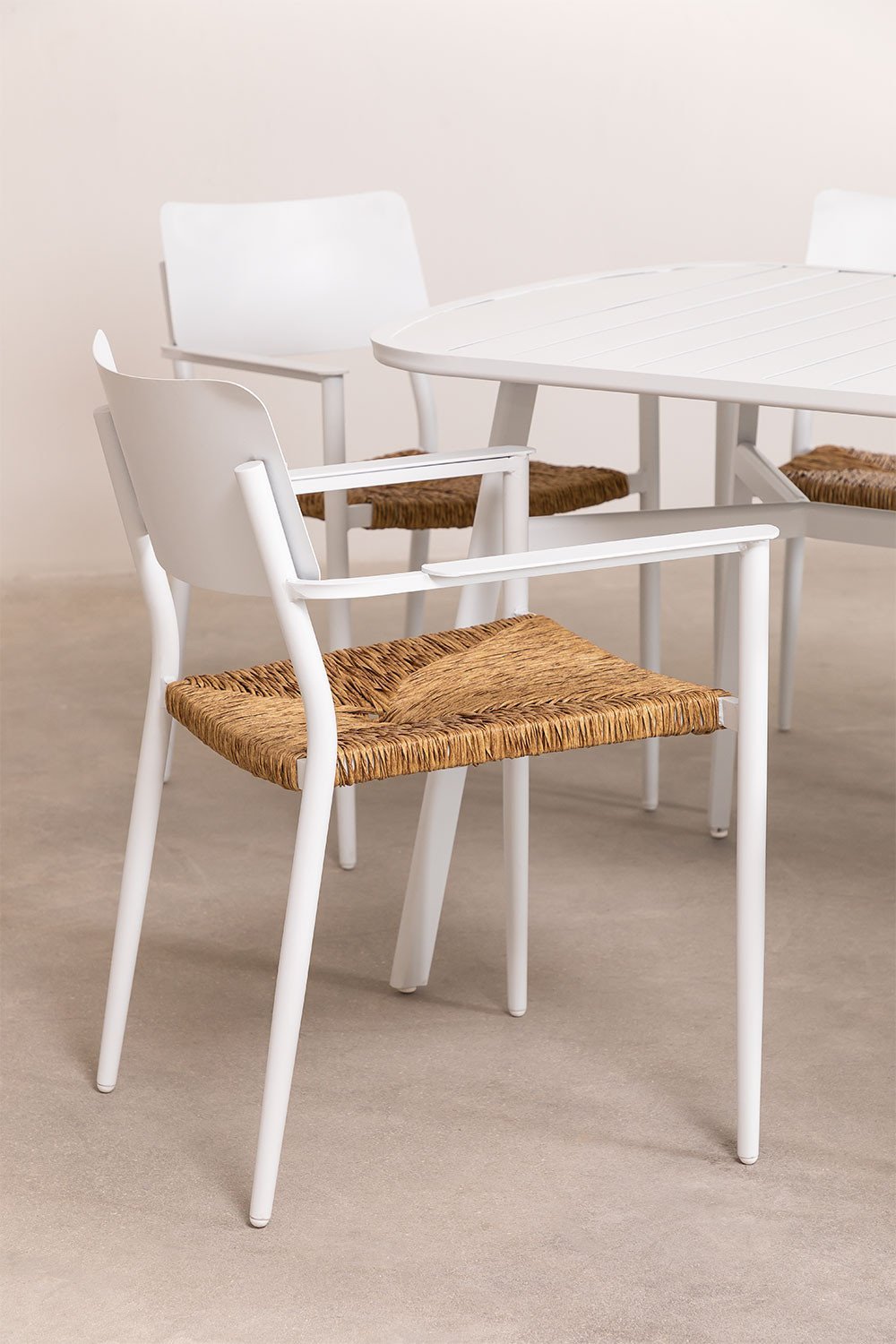 Pack da 2 sedie da giardino impilabili in alluminio Amadeu - SKLUM