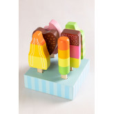 Set van 6 Houten ijsjes Friggo Kids, miniatuur afbeelding 1
