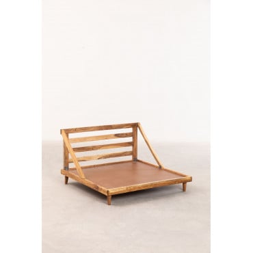 Basis Voor Modulaire Sofa Yebel (100x100 Cm) Rustiek Hout - Sklum