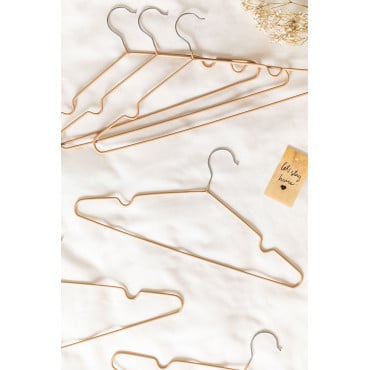 Set Van 6 Hangers Anttal Beige Amandelroos - Sklum
