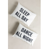 Set van 2 kussenslopen (50X70 cm) Sleep & Dance, miniatuur afbeelding 3