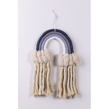 Decoratief Muurkleed Ruxi Kids Grijze Regenboog - Sklum