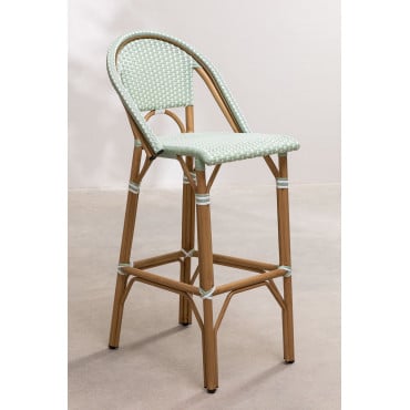 Hoge Tuinkruk Met Rugleuning (76 Cm) Alisa Bistro Celadonmousse - Sklum