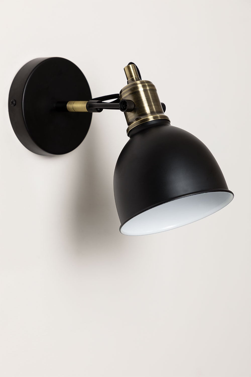 SKLUM Lampe murale orientable métallisée en fer Lizz Or | Leroy Merlin