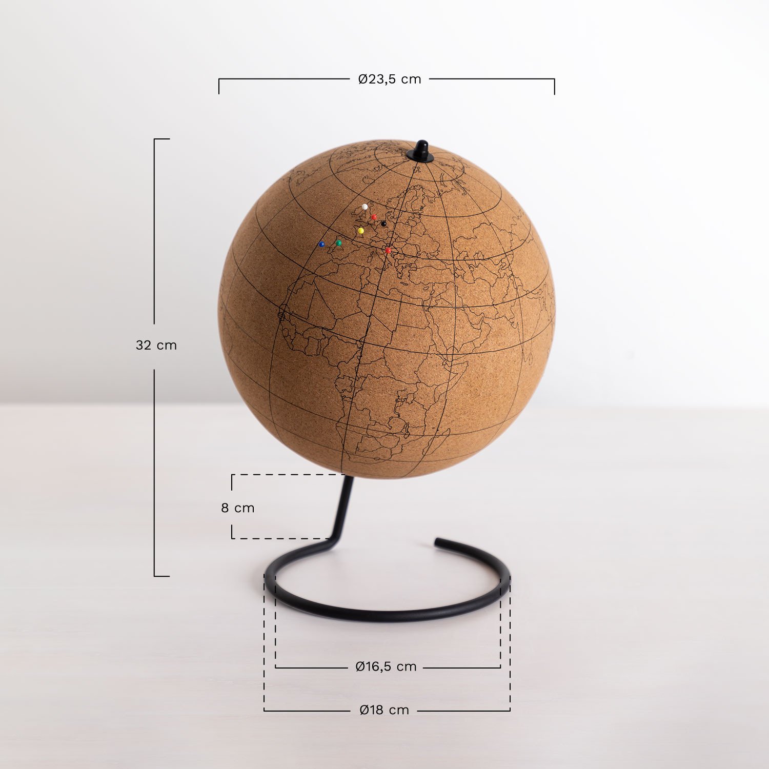 zwaartekracht hoofdkussen Hen Kurk Globe Skriv - SKLUM