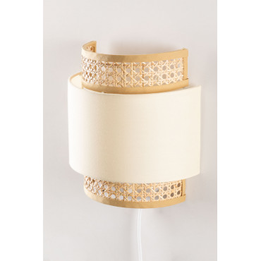 Wandlamp Satu Beige – Linnen - Sklum