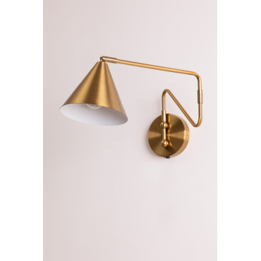 Metalen Wandlamp Fleka Goud - Sklum