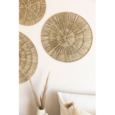 Decoratieve Bord Van Bamboe Yinka Ø45 Cm - Sklum