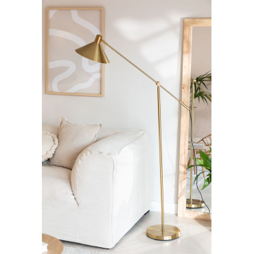 Metalen Vloerlamp Francis Goud - Sklum