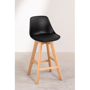Set Van 2 Hoge Krukken Nordic Edition Zwart & ↑65 Cm - Sklum