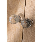 Set van 2 glazen deurknoppen Padar , miniatuur afbeelding 1