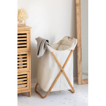 Wasmand Brais Gebroken Wit - Sklum