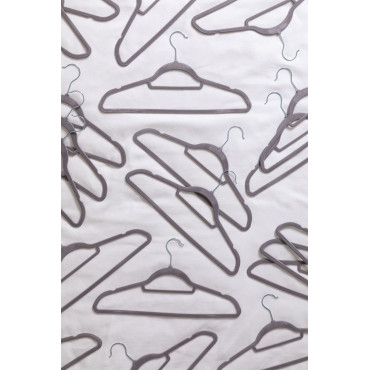 Set Van 20 Kledinghangers Palou Grijs – Koel - Sklum