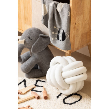 Fluwelen Kussen Oliver Kids Wit - Sklum