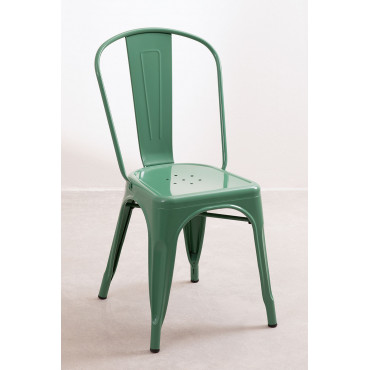 Set Van 2 Stapelbare Lix-stoelen Groen – Kool - Sklum