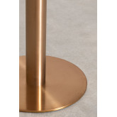 Ronde hoge bartafel in marmer (Ø60 cm) metallic Chack, miniatuur afbeelding 3