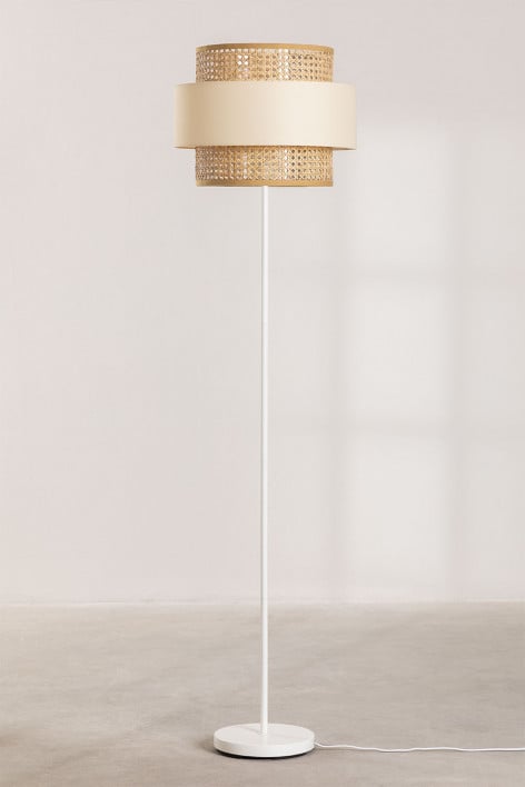 Vloerlamp in rotan Satu