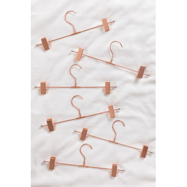 Set Van 6 Metalen Hangers Met Clip Gärde Roségoud - Sklum