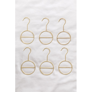Set Van 6 Metalen Hangers Voor Accessoires Gärde Goud - Sklum
