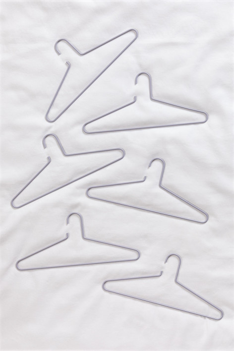 Set van 6 hangers van Alham-staal - Violet Mousse