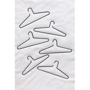 Set Van 6 Hangers Alham Zwart - Sklum