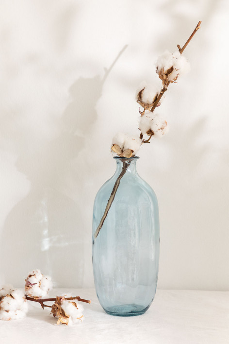 Vaas van gerecycled glas Lumas - Blauw – hemel