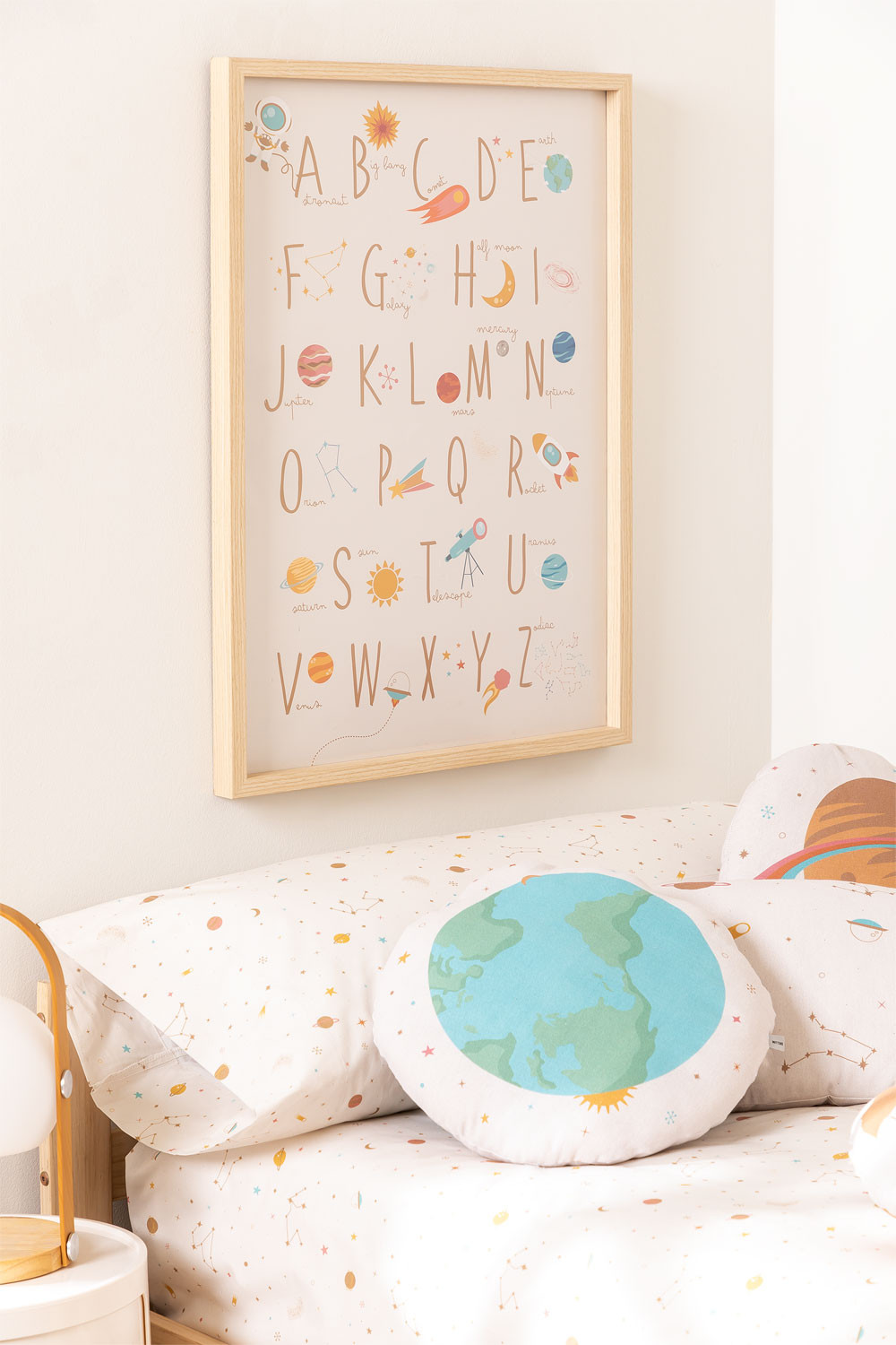 Luxe strak Dader Decoratieve Poster (50x70 cm) Cosmic Kids - SKLUM