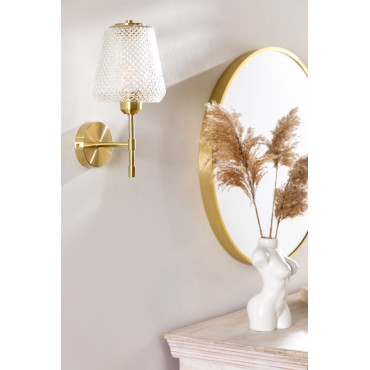 Taylor Wandlamp Van Ijzer En Glas Goud - Sklum