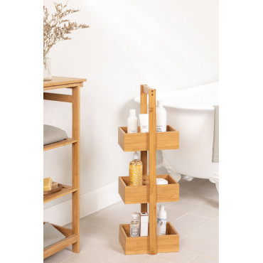 Bamboe Badkamerplank Kayla Design Bamboe - Sklum