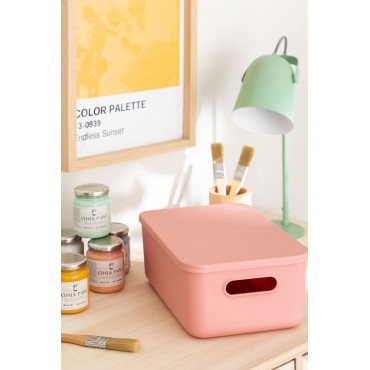 Yure Polypropyleen Organizer Box Roze – Hazelnoot & ↑12 Cm - Sklum