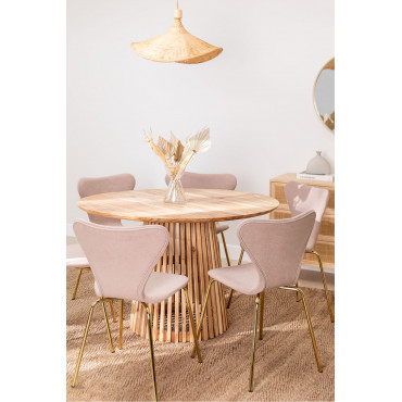 Houten Ronde Eettafel Mura Ø120 Cm - Sklum
