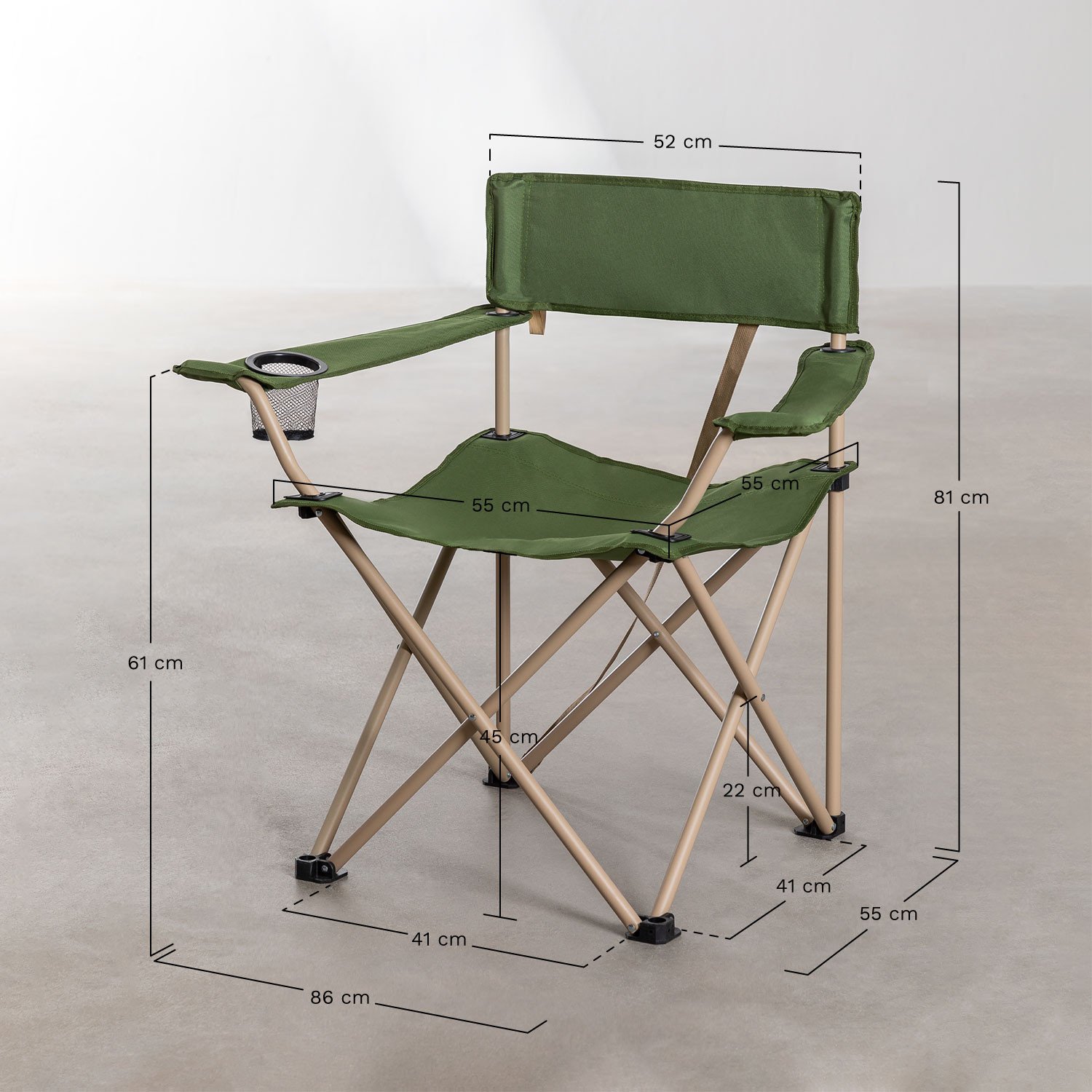 Inklapbare campingstoel SKLUM