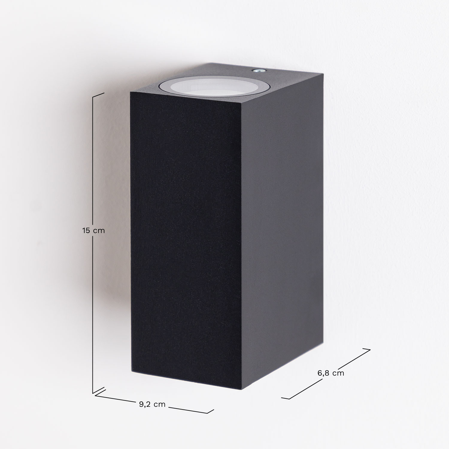 Buitenwandlamp Cüer, AFMETINGEN