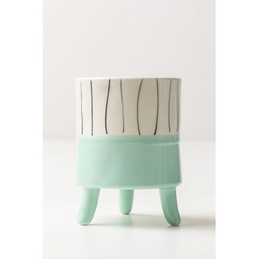 Keramische Bloempot Odona Groen – Mint - Sklum