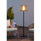 Buitenvloerlamp met houteffect Bissel, miniatuur afbeelding 1