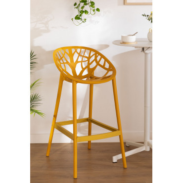 Set Van 2 Ores Hoge Krukken Mosterd & ↑75 Cm - Sklum