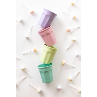 Set Van 4 Porseleinen Glazen 30 Cl Giulin Design Meerkleurig Fresh - Sklum