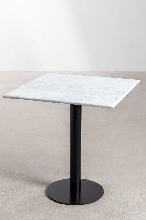 Vierkante bar tafel van Rocher marmer - Wit marmer Guangxi