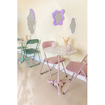Ronde Terrazzo Bartafel (ø60 Cm) Volutto Suikerspinroos - Sklum