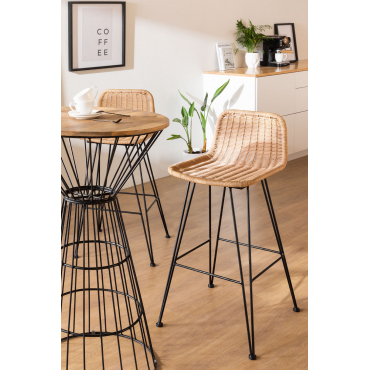 Sunset Vali Rieten Hoge Kruk ↑60 Cm - Sklum