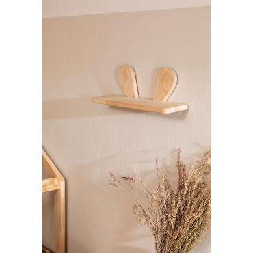 Houten Wandplank Buny Style Kids Natuurlijk Hout - Sklum