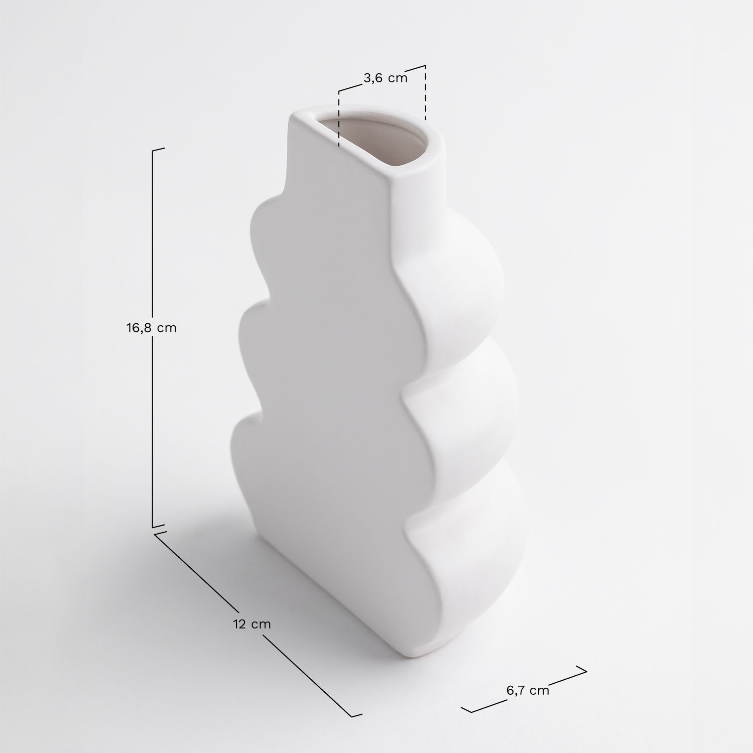 Set van 2 Boekensteunen in Keramiek Crosby, AFMETINGEN