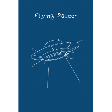 Lichtgevende Poster (70x50 Cm) Esttels Flying Saucer - Sklum