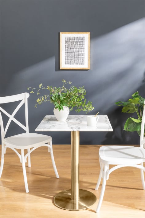 Cosmopolitan vierkante marmeren bartafel