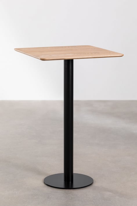 Vierkante hoge barkruk van essenfineer Frappe - ↔︎ 60 cm