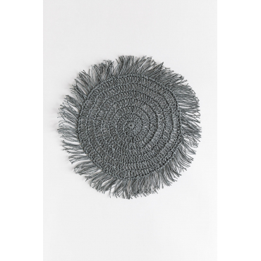 Decoratieve Placemat Neely Grijs – Grafiet - Sklum