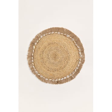 Rond Kussen In Jute (ø40 Cm) Valikos Natuurlijk - Sklum