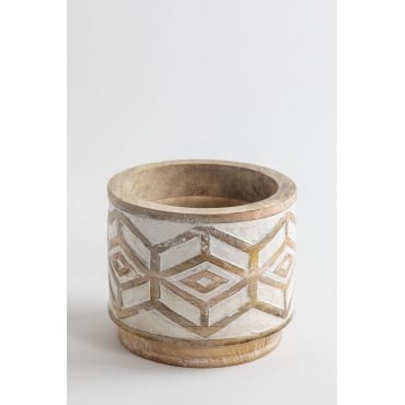 Bonari Mangohouten Plantenbak Ø15 Cm - Sklum